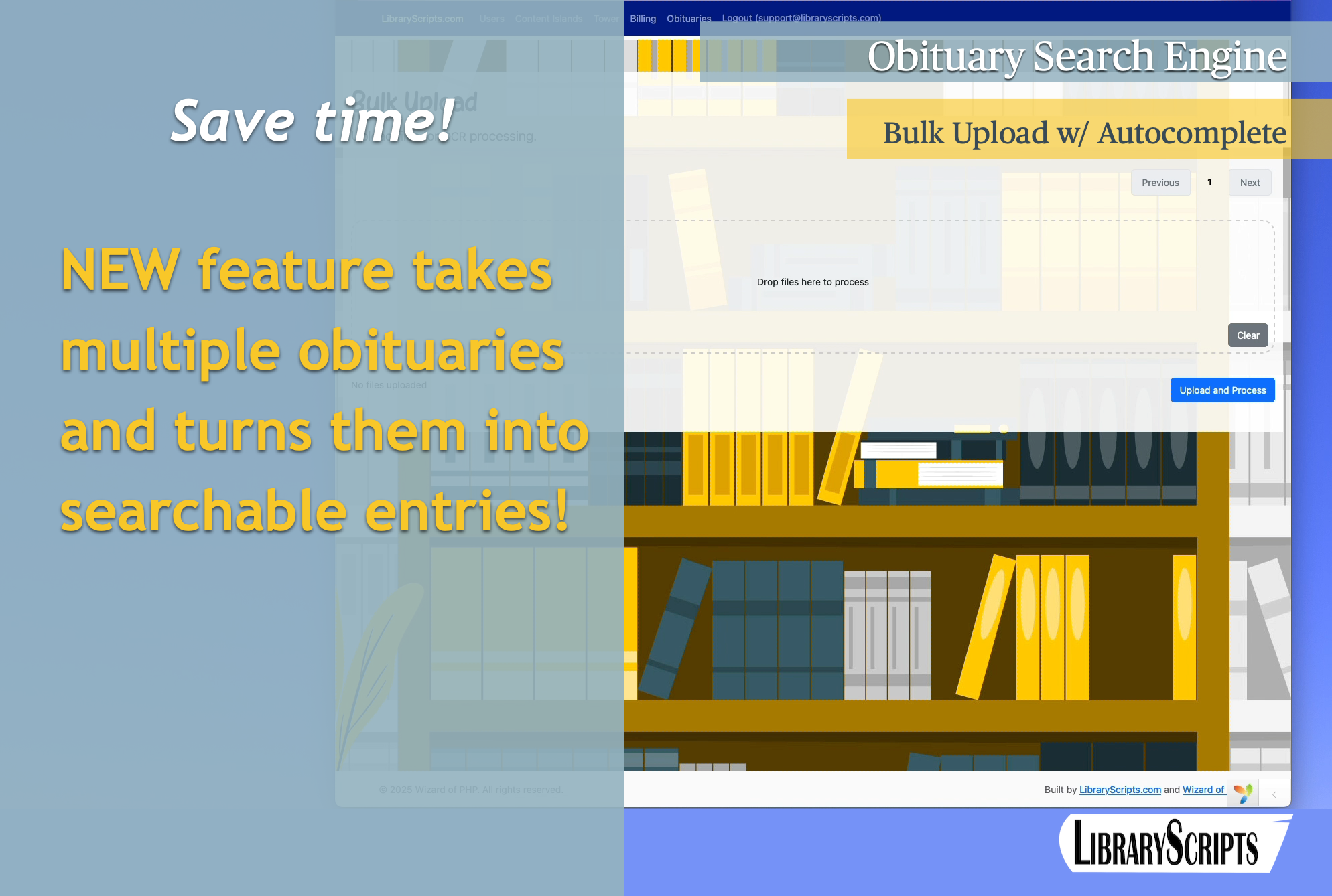 Obituary Bulk Upload demo thumbnail